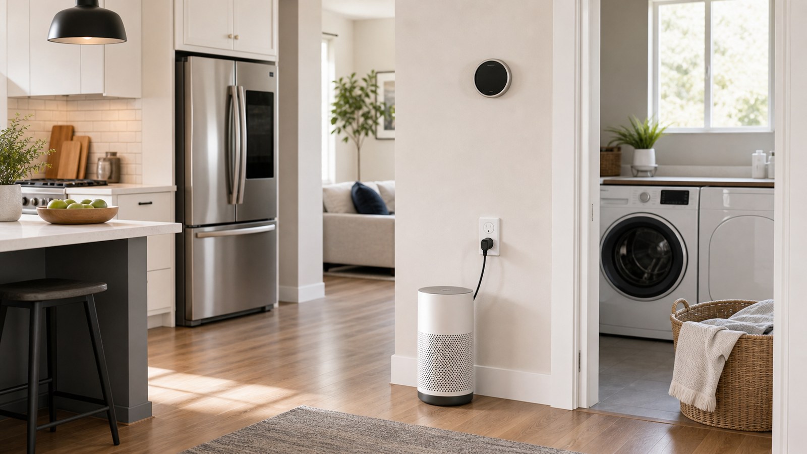 Smart home appliances arranged for efficient energy management